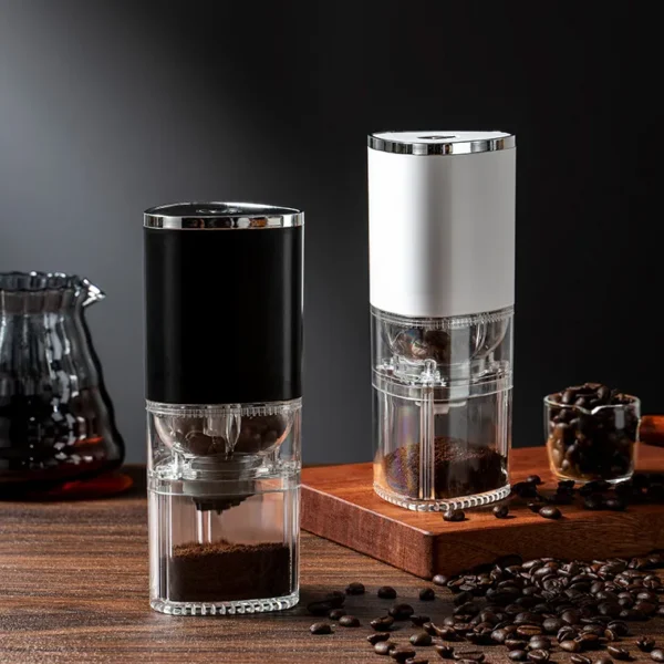 Electric Coffee Grinder – Automatic Portable USB Rechargeable Coffee Bean Crusher for Home & Cafe
