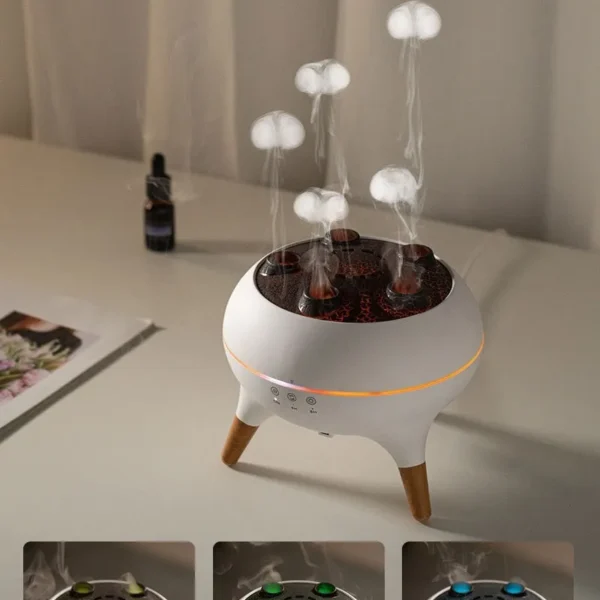 Intelligent Jellyfish Ultrasonic Air Humidifier – Aroma Diffuser with Remote Control & Timing