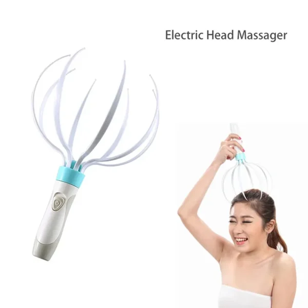 Electric Scalp Head Massager Eight Claw Vibration Massage Relaxation Device