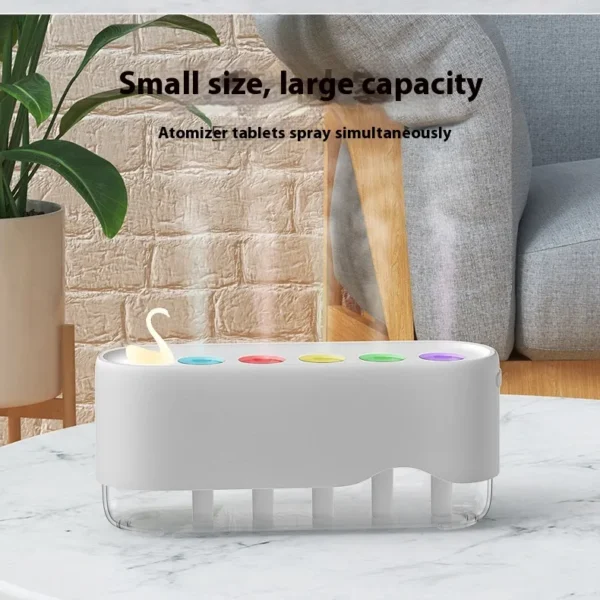 Smart RGB Air Humidifier Large Mist Spray with Colorful Ambient Light for Bedroom & Home