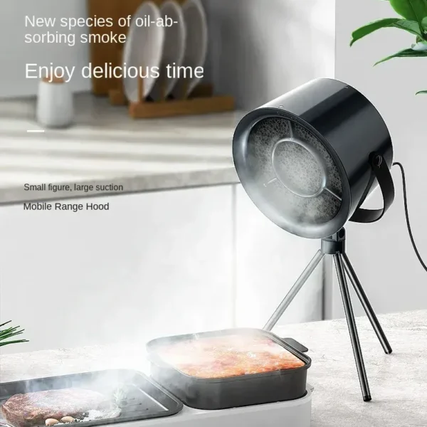 Portable Desktop Kitchen Exhaust Fan USB Rechargeable Mini Range Hood
