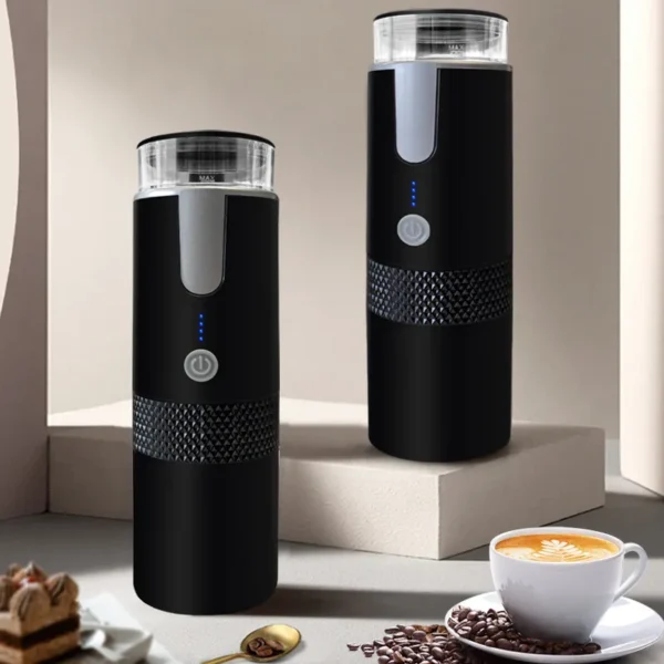 Fashion Portable Wireless Electric Coffee Maker – Rechargeable Espresso Machine for Travel, Home & Office