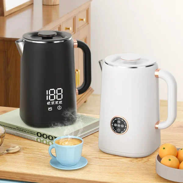 Smart Heat Preservation Electric Kettle – Automatic Double-Wall Stainless Steel Electric Tea Kettle 1.8L