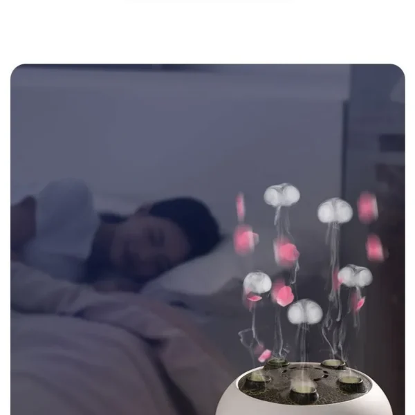 Smart Jellyfish Ultrasonic Air Humidifier with Remote Control – Aroma Diffuser, Cool Mist, Timer & LED Night Light