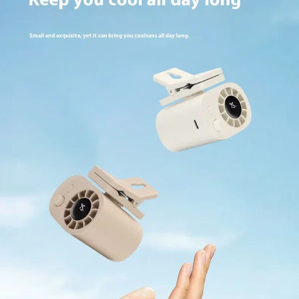 High-Speed Portable Clip Fan – Rechargeable Desktop & Outdoor Personal Cooling Fan with Strong Airflow