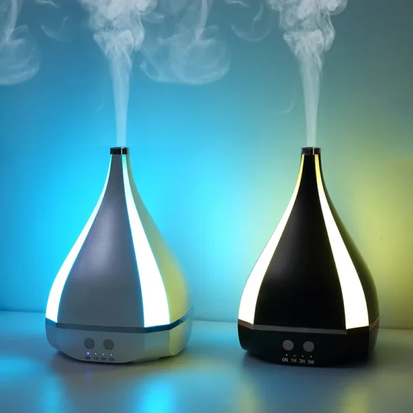 Vase Style Aroma Diffuser – 7-Color LED Essential Oil Diffuser with Mist for Bedroom, Living Room & Office