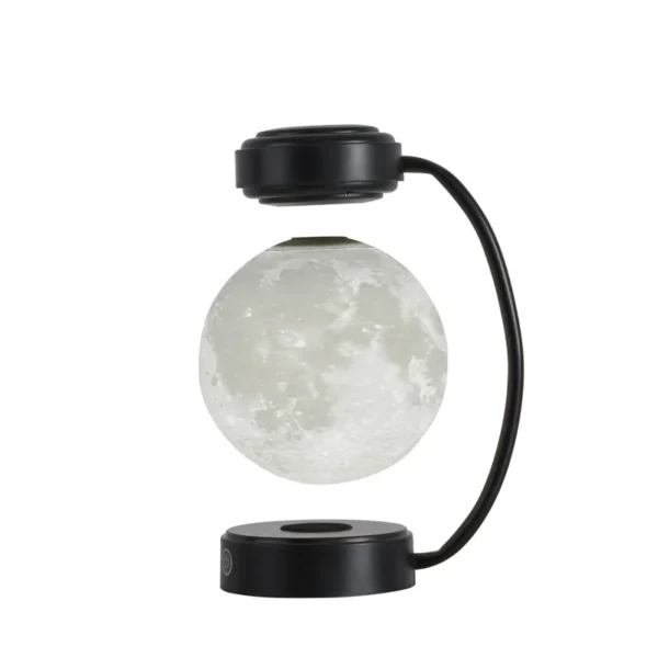 3D LED Moon Magnetic Floating Lamp – Wireless Levitating Rotating Moon Night Light for Bedroom, Office, Bookshop & Home Decor