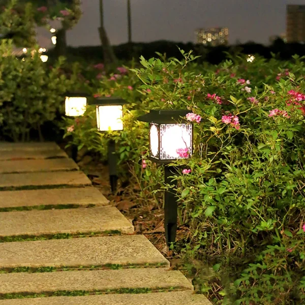 Outdoor Waterproof Solar LED Pathway Lights – Decorative Garden Landscape Lights for Walkways, Yard & Patio