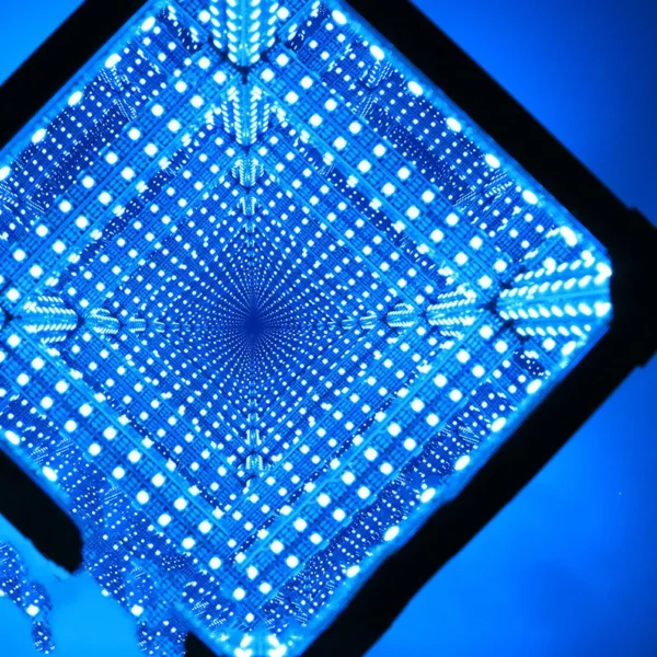 3D Infinity Mirror Magic Cube Lamp – LED Gaming Room Ambient Light with Thousand Mirror Effect