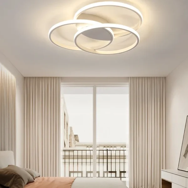 Modern Nordic LED Ceiling Light – Smart Minimalist Flush Mount Ceiling Lamp for Bedroom, Living Room & Hallway