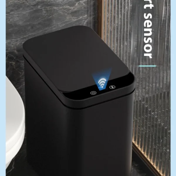 Smart Touchless Trash Can – Automatic Motion Sensor Garbage Bin with Lid for Kitchen, Bathroom & Office