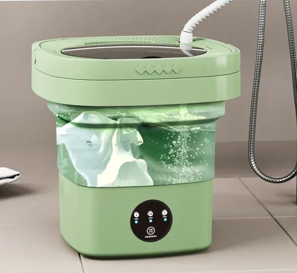Portable Sock Washer & Dryer – Mini All-in-One Washing Machine for Socks, Underwear & Small Laundry Loads