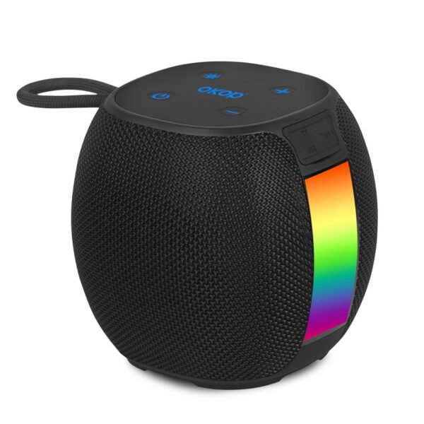 KP-591 Portable Bluetooth Speaker – Mini Wireless Speaker with RGB Ambient Light, Heavy Bass & TF Card Support