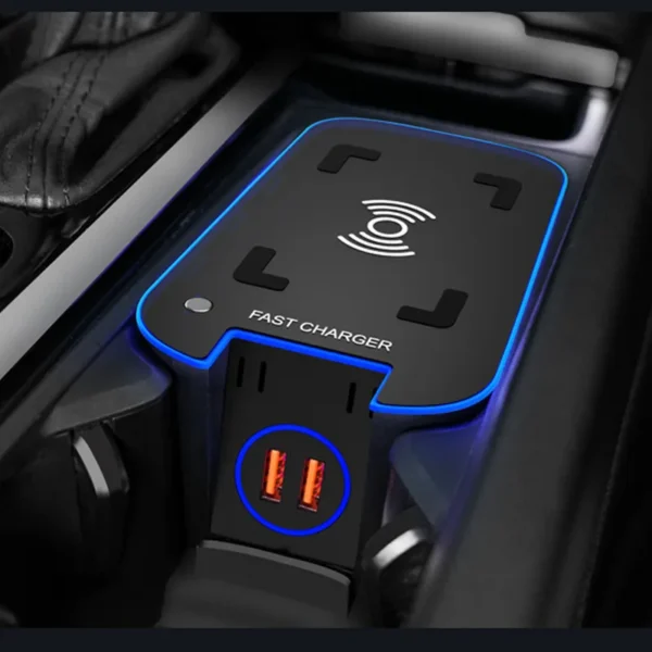 15W Wireless Car Phone Charger – Fast Charging Pad with QC3.0 Support for Compatible Vehicles
