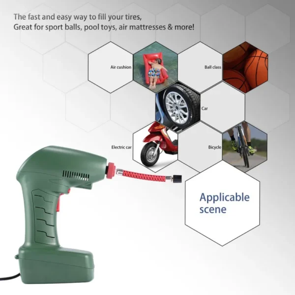 Portable Tire Inflator – 150 PSI Digital Air Compressor with Auto Shut-Off