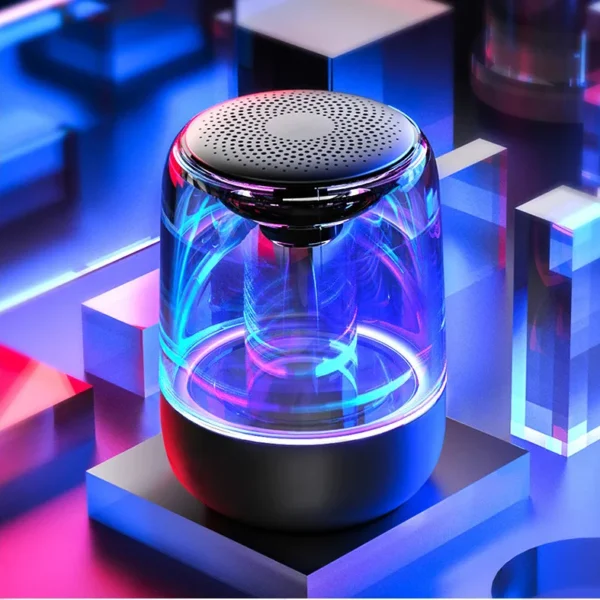 Portable Bluetooth Column Speaker – Wireless Speaker with Powerful Bass, FM Radio & Multicolor LED Lights