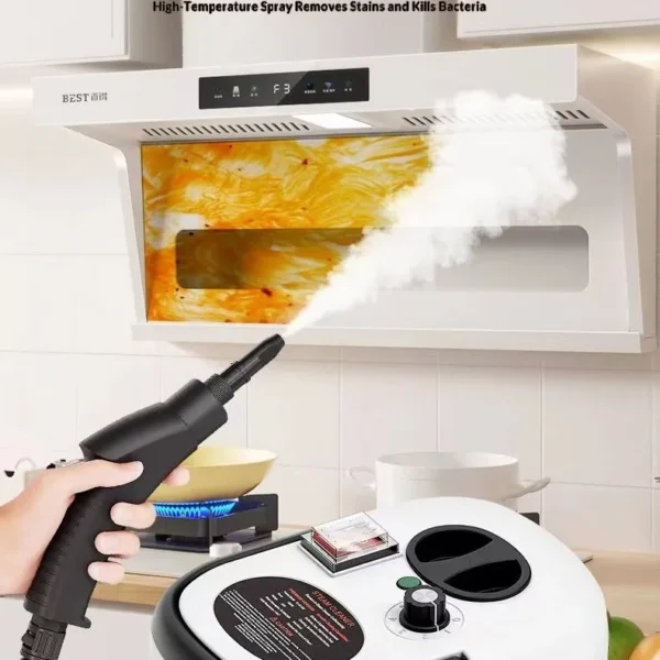 High Temperature & High Pressure Steam Cleaner – Portable Steam Cleaning Machine for Home, Kitchen & Car
