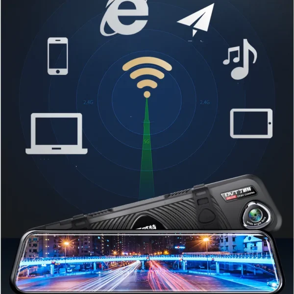 HD 360° Panoramic Car Camera – All-Around Driving Recorder with Reverse View