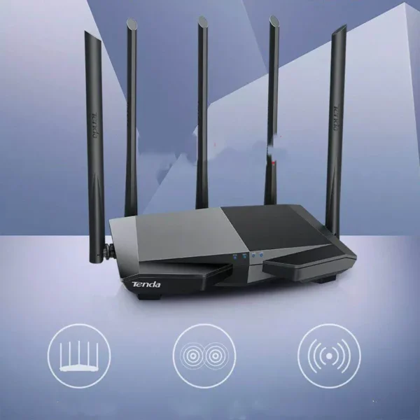 Dual-Band WiFi Router – High-Speed Wireless 2.4GHz & 5GHz Internet Router with Multiple Antennas