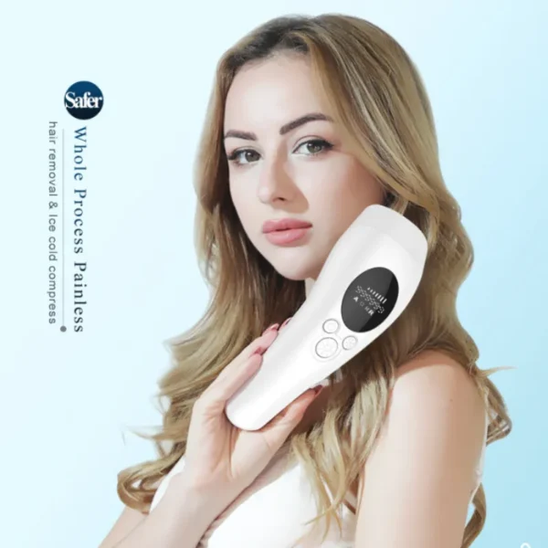 IPL Ice-Cooling Hair Removal Device – Intense Pulsed Light Epilator for At-Home Hair Reduction