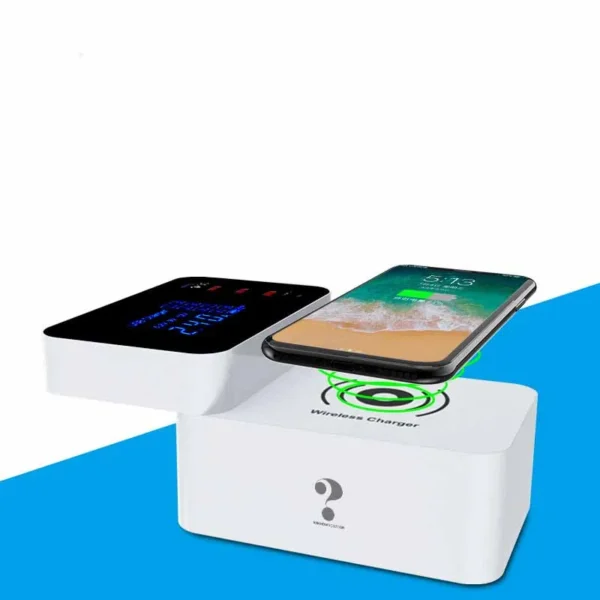 Multi USB Port Fast Charge Wireless Charging Station – 10W Qi Wireless Charger for Compatible Devices