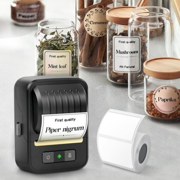Bluetooth Ink-Free Portable Thermal Label Printer – Wireless Direct Thermal Sticker & Label Maker